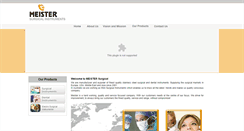 Desktop Screenshot of meistersurgical.com