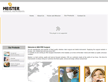 Tablet Screenshot of meistersurgical.com